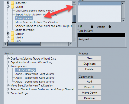 Cubase Window Key Commands Macro