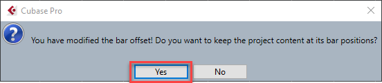 Afbeelding Pop-up keep project content in Cubase